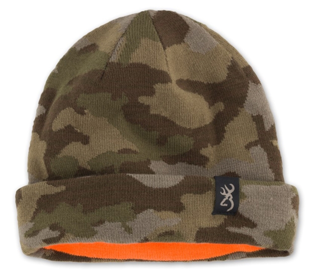 Picture of Browning Rev Knit Beanie Camo/Blazeorg