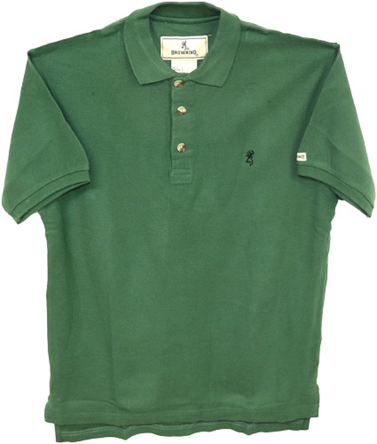 Picture of Browning Special Purchase Jr. Short Sleeve Buck Mark Polo Jr. Small Forest Green<