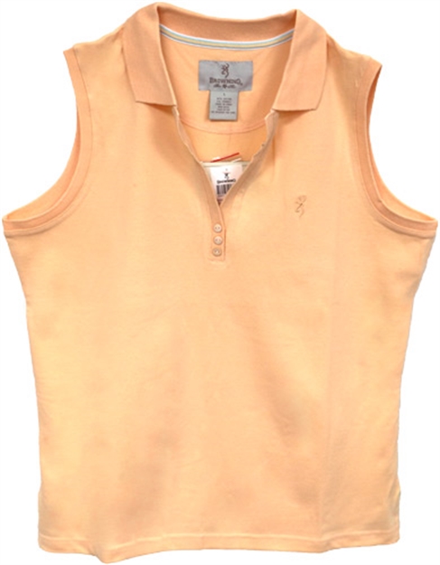 Picture of Browning Special Purchase Women's Sleeveless Polo Large Peach<