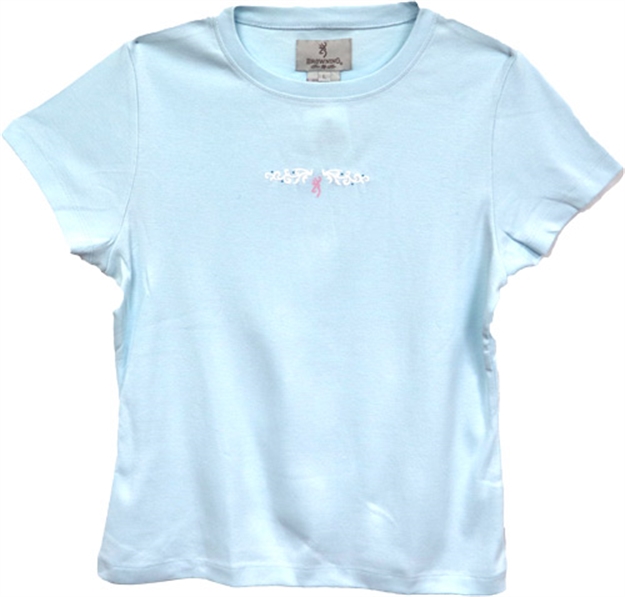 Picture of Browning Special Purchase Women's SS T-Shirt Exp Scroll Small Ice Blue<