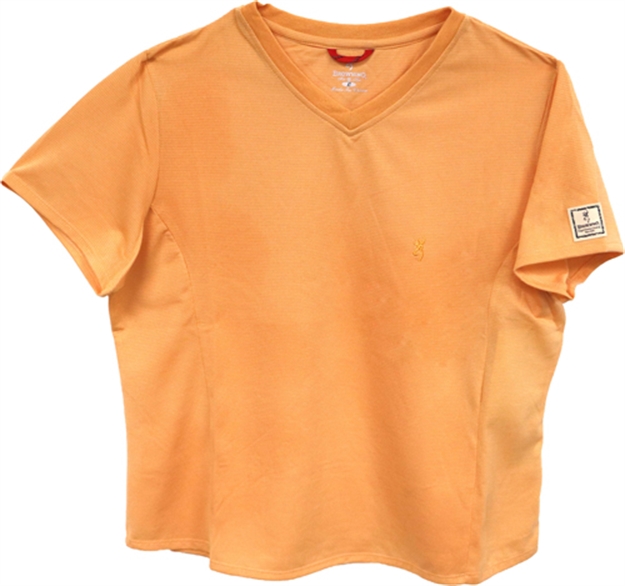 Picture of Browning Special Purchase Women's SS V-Neck Perfrmnce T-Shirt Medium Melon<