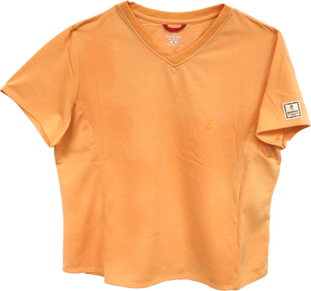 Picture of Browning Special Purchase Women's SS V-Neck Perfrmnce T-Shirt Small Melon<