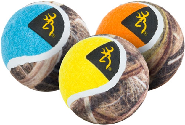 Picture of Browning Tennis Ball 3-Pack MO Blades Goldyellowteal