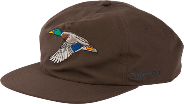 Picture of Browning Trail Cameras Cap Homestead Unstrcd Flat Brim Brown Duck Logo*! 308584881