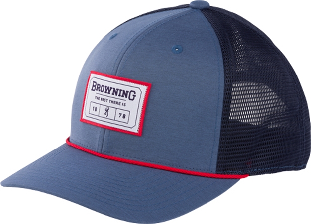 Picture of Browning Trail Cameras Cap Mason 110 Mesh Back Rec Patch W/Rope Blue! 308597651