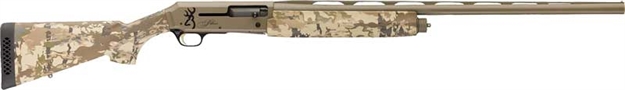 Picture of  Browning 011438205 Silver Field 12 Gauge 3.5" 4+1 (2.75") 26", Fde Barrel/Rec, Auric Camo Synthetic Stock With Textured Gripping Surface