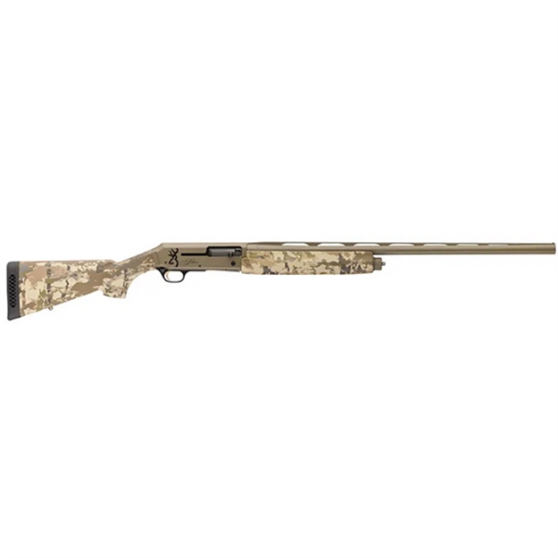 Picture of  Browning 011438205 Silver Field 12 Gauge 3.5" 4+1 (2.75") 26", Fde Barrel/Rec, Auric Camo Synthetic Stock With Textured Gripping Surface 023614855835