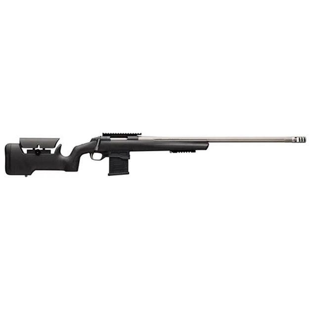 Picture of  Browning 035560292 X-Bolt Target Max 6Mm GT 10+1 26" Satin Gray Bull/Fluted Barrel, Matte Blued Steel Receiver, Matte Black Fixed Max Adj Comb Stock, Right Hand