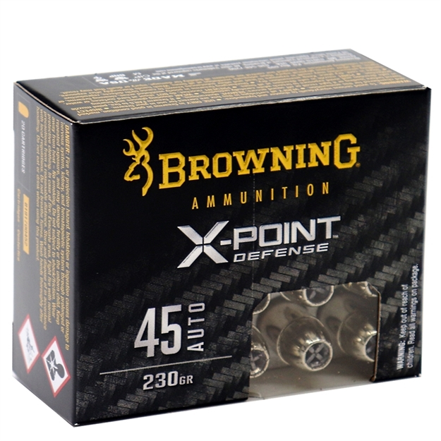 Picture of  Browning Ammo B191700452 X-Point  45Acp 230Gr Jacketed Hollow Point 20 Per Box/10 Case 020892229990