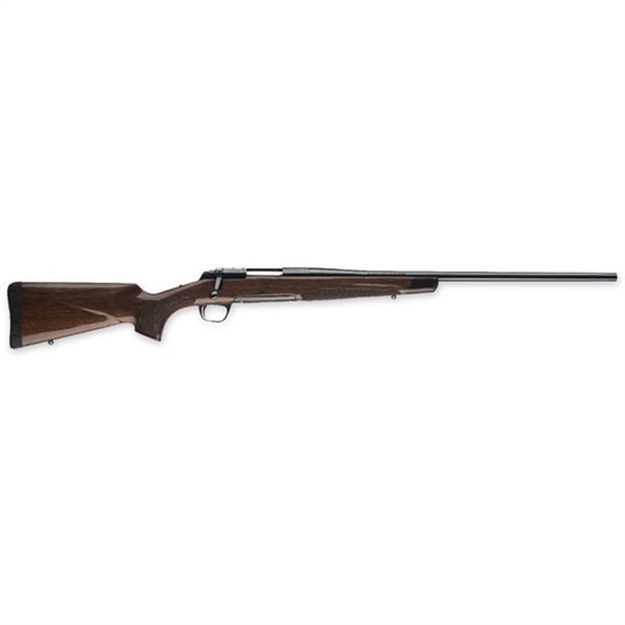 Picture of  Browning 035344209 X-Bolt Medallion 22-250 Rem 4+1 22" Free-Floated Barrel, Engraved Polished Blued Steel Receiver, Gloss Black Walnut Stock, Rosewood Fore-End & Grip Cap, Optics Ready 023614044413