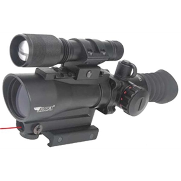 Picture of  Bsa Tw30rdll 30Mm  Red Dot With Laser And Flashlight  Matte Black 1 X 30 MM 5 Moa Red Dot Reticle Red Laser White Led 793676041506