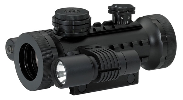Picture of Bsa Optics Stealth Red Dot Sight, Cr2032 Lithium Batt, 1X, 68 FT Fov AT 100Yd, 5/8" Weaver-Style Rail Mount Stsrgbd30ll