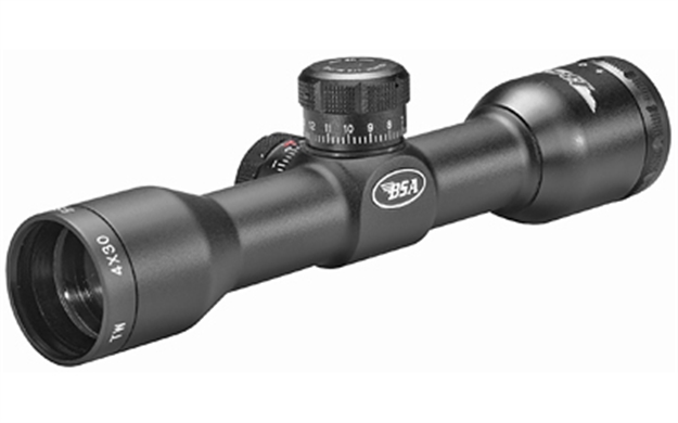 Picture of  Bsa Tw4x30 Tactical Weapon  Black Matte 4X 30Mm 1" Tube Mil-Dot Reticle Features AR & Sks Mounts & Rings 631618112627