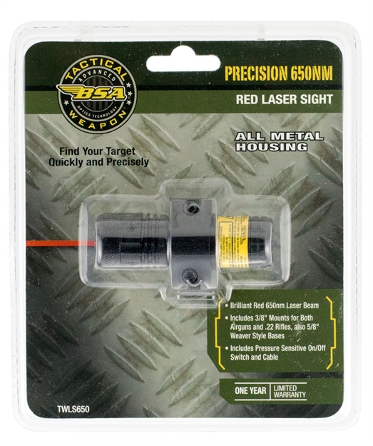 Picture of Bsa Twls650 Red Laser With Mount 650Nm Black Plastic