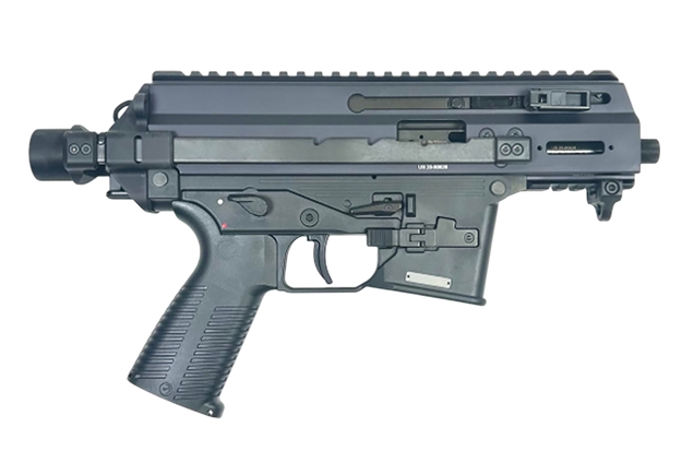 Picture of  B&T Firearms 36176502G Apc9k  9Mm Luger 33+1 4.30" Black Steel Barrel, Black Picatinny Rail Receiver, Brace Adapter, Black Polymer Grips, Ambidextrous 840225708349