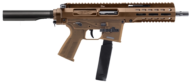 Picture of  B&T Firearms Bt500167abct Spc10  10Mm Auto 30+1 8.90", Coyote Brown, Buffer Tube Brace, Polymer Grip, Tri-Lug Adapter (Glock Mag Compatible)
