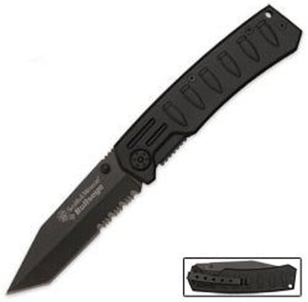 Picture of Bti Tools Bullseye LL 4.5" Blk Tanto Serr