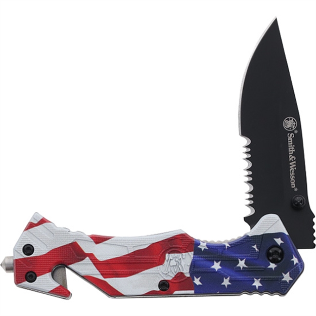 Picture of Bti Tools S&W Americas Heroes Spring Assisted Knife 1200646