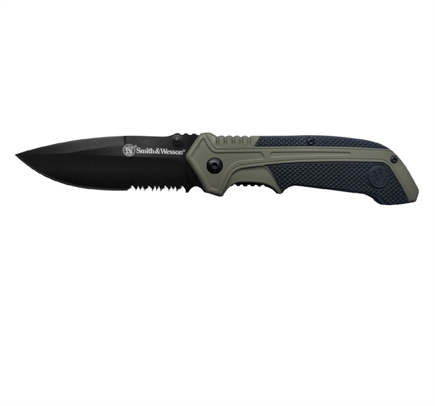 Picture of Bti Tools Spring Assist Clip Folder Rubberized Handle And Serrated 3.25" Blade - Boxed 1100036 661120075967