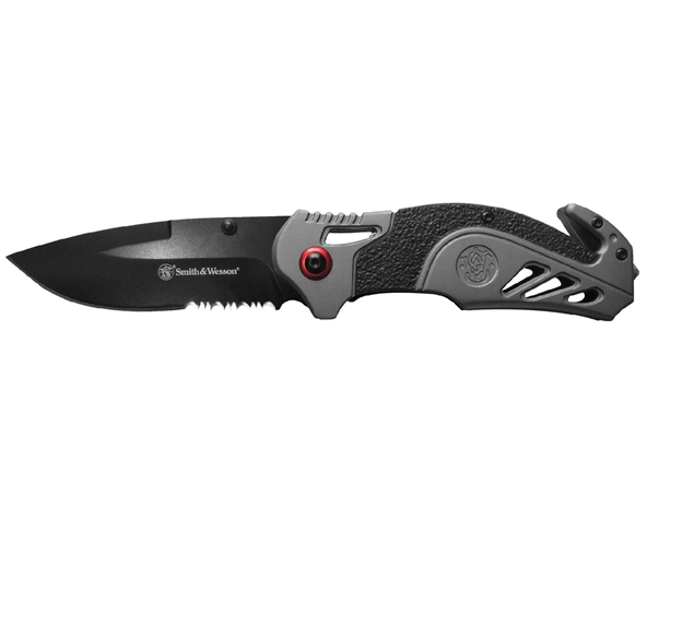 Picture of Bti Tools Spring Assist Clip Folder Serrated 3.5" Blade And Seat Belt Cutter - Boxed 1100038