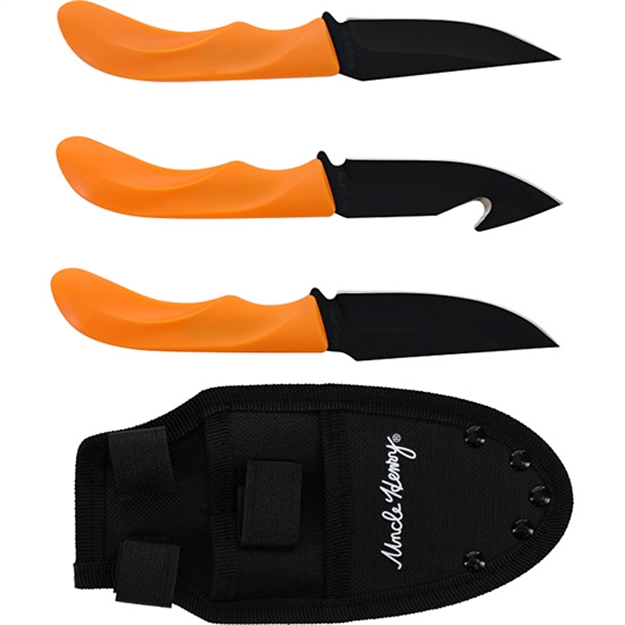 Picture of Bti Tools Uncle Henry 3Pc Fixed Blade Combo Orange 1200434