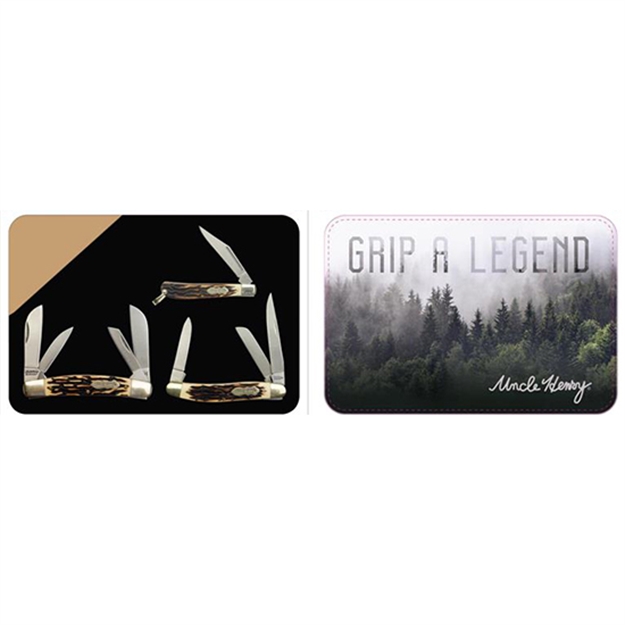 Picture of Bti Uncle Henry 3 Piece Folding Knife Tin