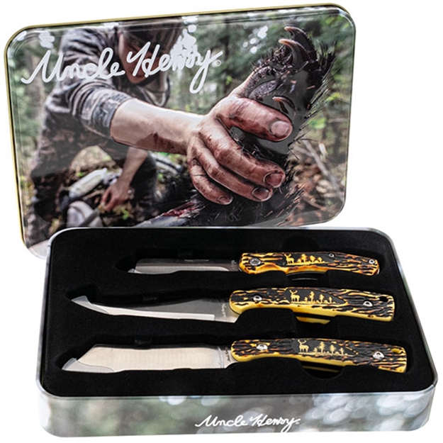 Picture of Bti Uncle Henry 3Pc Fixed Whitetail Gift Set