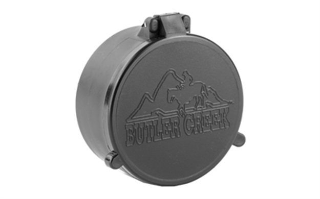 Picture of  Butler Creek 30390 Flip-Open Objective Scope Cover 56.40Mm Obj. Size 39 Black Polymer 051525303909