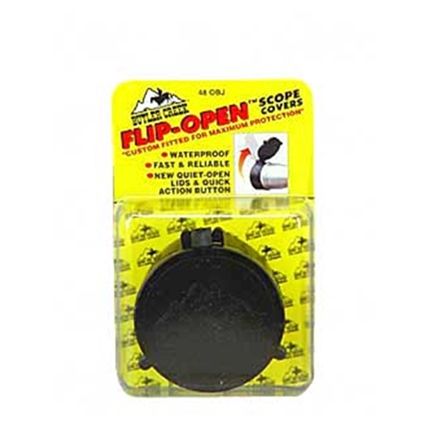 Picture of  Butler Creek 30480 Flip-Open Objective Scope Cover 63.50Mm Obj. Size 48 Black Polymer