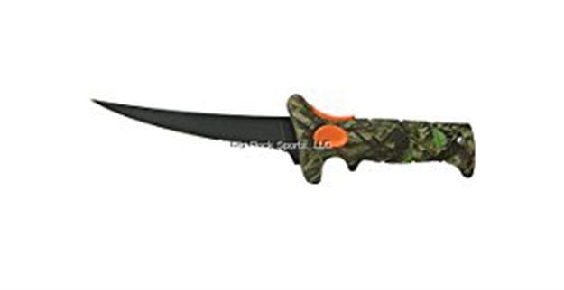 Picture of Bubba Blade 6" Blade Turkinator Boning Knife, Partially Serrated, Mossy Oak Obssesion, Sheath