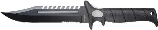 Picture of Bubba Blade 7" Blade Penetrator Tactical/Survival Knife, Hi-Carbon Coated Blade, Saw Back, Sheath