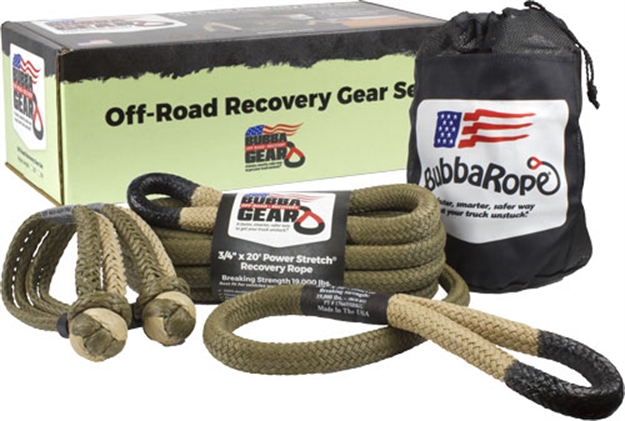 Picture of Bubba Rope Rope Jeep Gear Set 3/4"X 20' Rope W/2 Gator Shackles! 176855BKG
