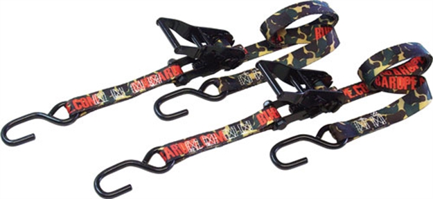 Picture of Bubba Rope Rope Tie Downs 6' 2-Pack Camo W/Oversized Ratchets