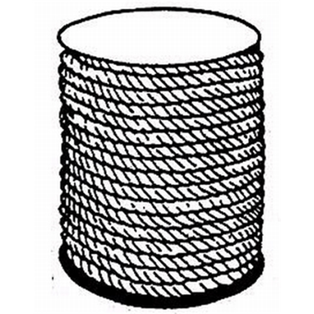 Picture of Buccaneer Rope Co. TW NY 1/4Nx600f Wht