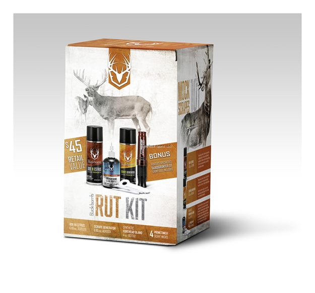 Picture of Buck Bomb Ultimate Rut Box W/Doe "N Estrus, Scrape Generator Bomb, 4 OZ Forehead Gland