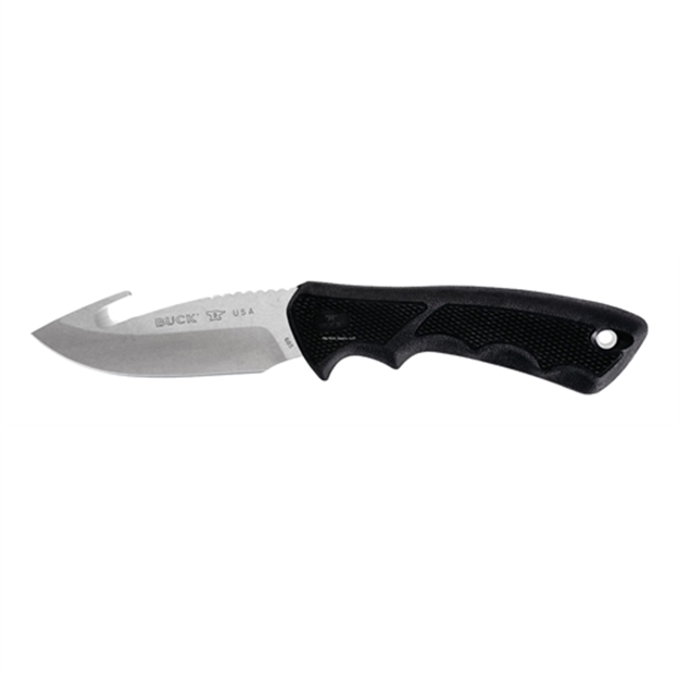 Picture of Buck Bucklite Max II Large Fixed Blade Knife W/Guthook, 8 7/8" Oal 420 HC Blade Knife, Black Sheath