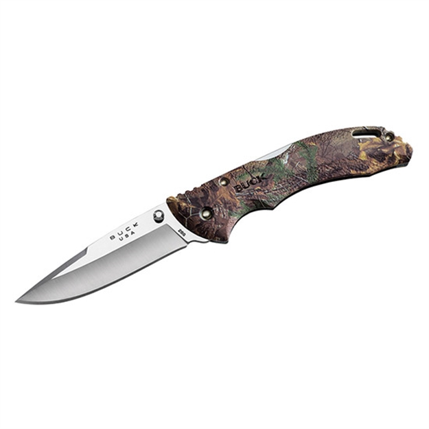 Picture of Buck Knives Bantam Bhw Lockback Folding Pocket Knife, 3 5/8" 420Hc Drop Point Blade Knife, Realtree Xtra Camo Handles W/Clip