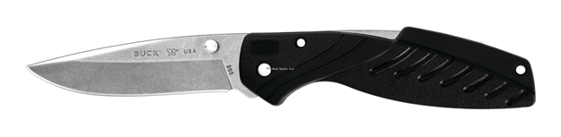Picture of Buck Knives Rival Iii Folding Lockback Knife, Inject Molded Black Handle W/Clip, 3 5/8" Blade