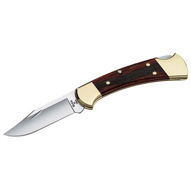 Picture of Buck Knives Ranger Folding Lockback Knife, 3" 420Hc Satin SS Blade, Leather Sheath, Box