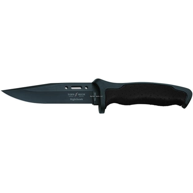 Picture of Buck Knives Tops/Buck Short Nighthawk Fixed Blade Tactical Knife, 4 7/8" 420Hc Black Oxide Blade Knife, Molle Compat Nylon Sheath