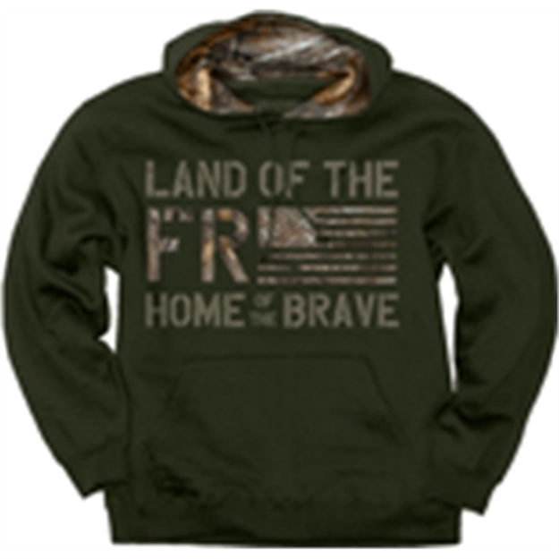 Picture of Buck Wear Wear Hoodie "Land OF The Free" Forest Night 2Xl