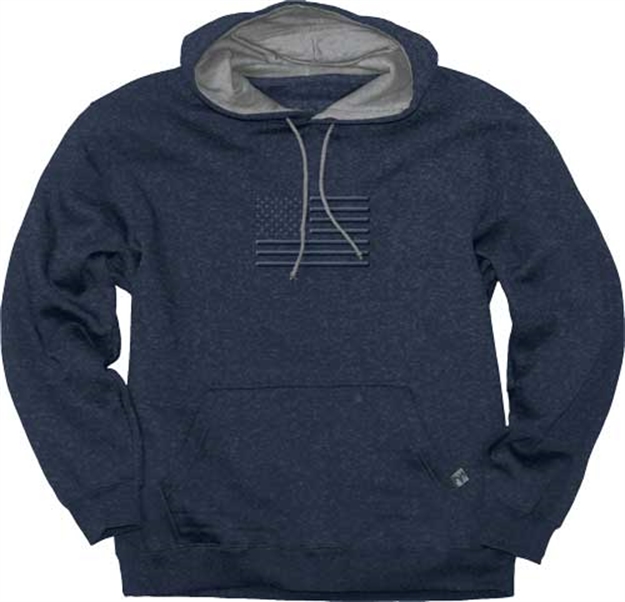 Picture of Buck Wear Wear Hoodie "Stand Proud" Flag Vintage Heather Navy XL