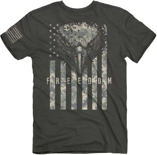 Picture of Buck Wear Wear T-Shirt Digi Free Eagle S-Sleeve Smoke X-Large