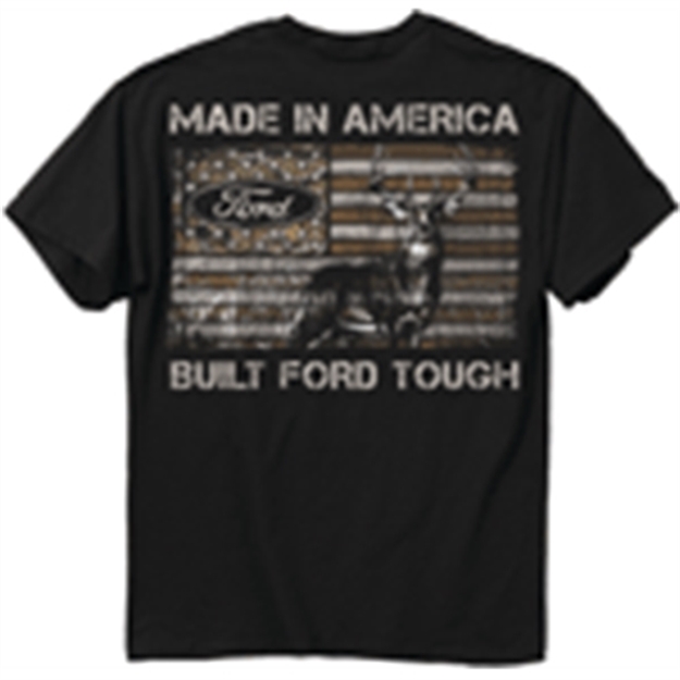 Picture of Buck Wear Wear T-Shirt "Ford Made IN America" S-Sleeve Black Med