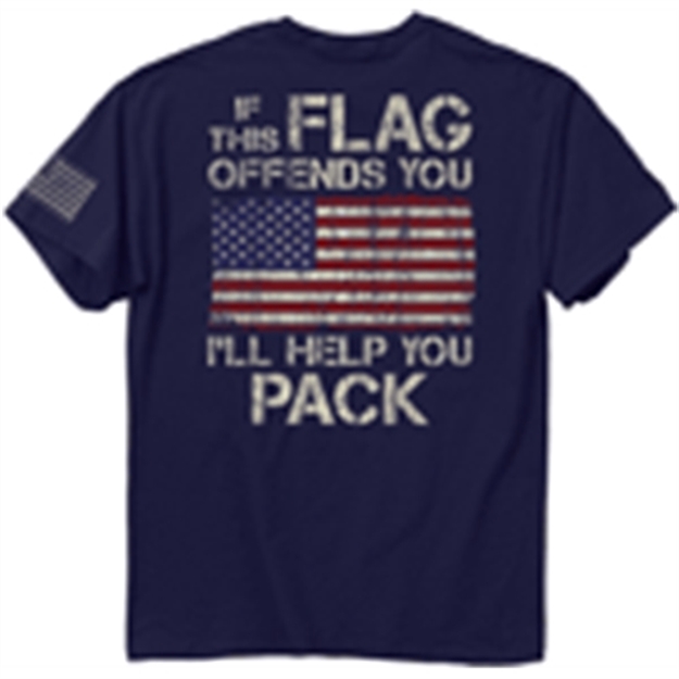 Picture of Buck Wear Wear T-Shirt "I'll Help You Pack" S-Sleeve Navy 2Xl