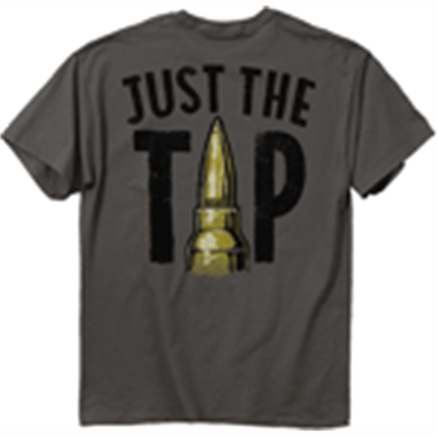 Picture of Buck Wear Wear T-Shirt "Just The Tip" S-Sleeve Charcoal Med