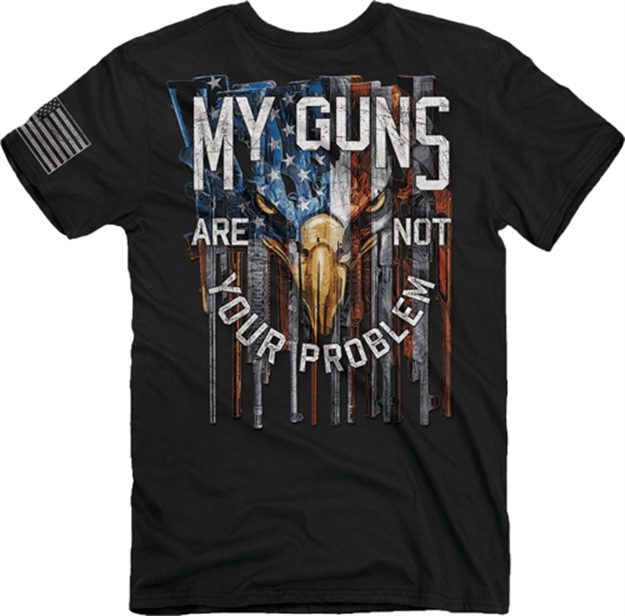 Picture of Buck Wear Wear T-Shirt "My Guns" S-Sleeve Black X-Large