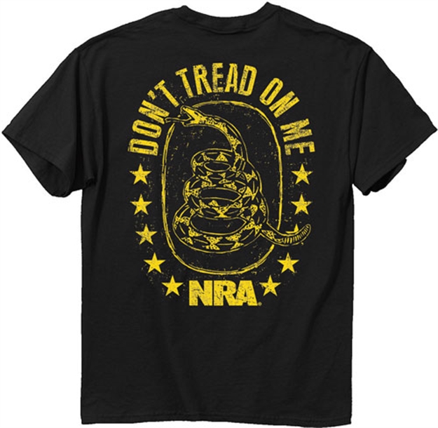 Picture of Buck Wear Wear T-Shirt Nra "Don't Tread" S-Sleeve Black Medium