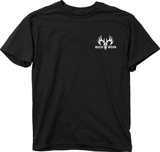 Picture of Buck Wear Wear T-Shirt Painted Splatter Deer Skull Blk Medium