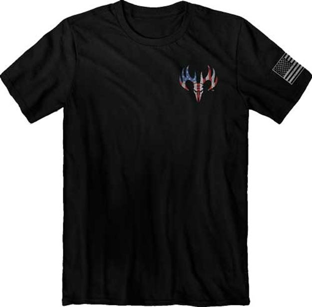 Picture of Buck Wear Wear T-Shirt "Red White & True" Black Large